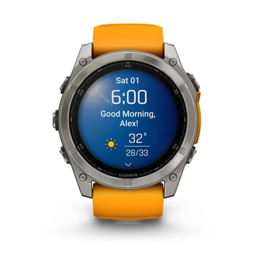 Pulkstenis GARMIN Fenix 8, 51 mm, AMOLED, Titan krāsa