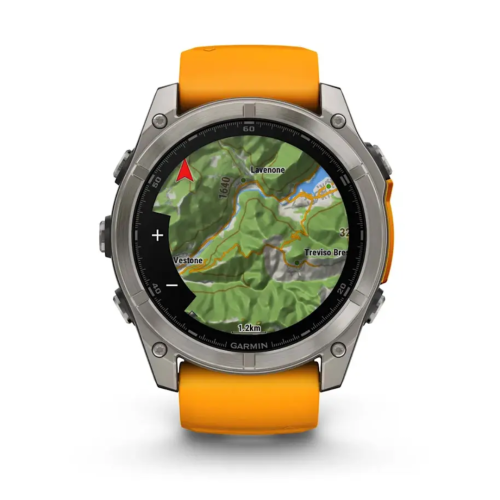 Pulkstenis GARMIN Fenix 8, 51 mm, AMOLED, Titan krāsa