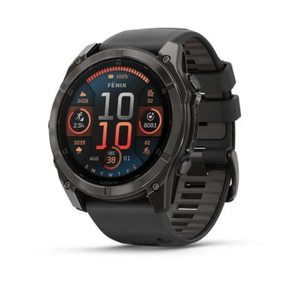 Pulkstenis GARMIN Fenix 8, 47 mm, Sapphire Solar, melns