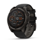 Pulkstenis GARMIN Fenix 8, 47 mm, Sapphire Solar, melns