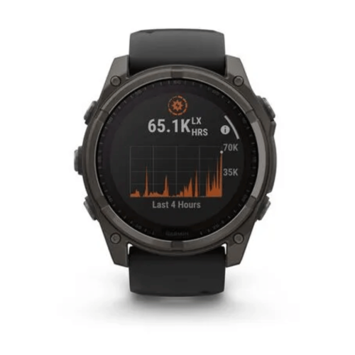 Pulkstenis GARMIN Fenix 8, 47 mm, Sapphire Solar, melns