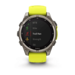 Pulkstenis GARMIN Fenix 8, 47 mm, Sapphire Solar, dzeltens