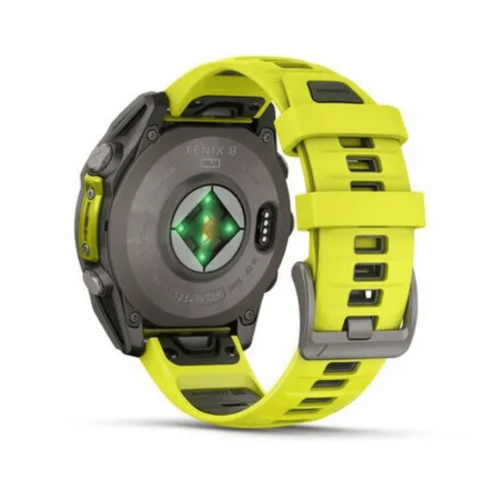 Pulkstenis GARMIN Fenix 8, 47 mm, Sapphire Solar, dzeltens