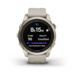 Pulkstenis GARMIN Fenix 7S Pro Sapphire Solar, krēmkrāsas