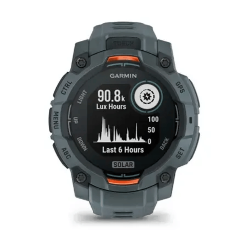 Pulkstenis GARMIN Instinct 3, 45 mm, SOLAR, pelēks un oranžs