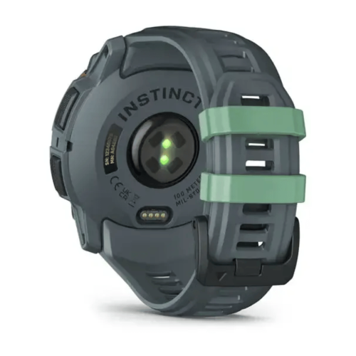 Pulkstenis GARMIN Instinct 3, 50 mm, AMOLED, pelēks un zaļš