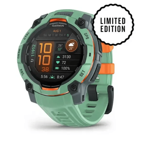 Pulkstenis GARMIN Instinct 3, 45 mm, AMOLED, zaļš