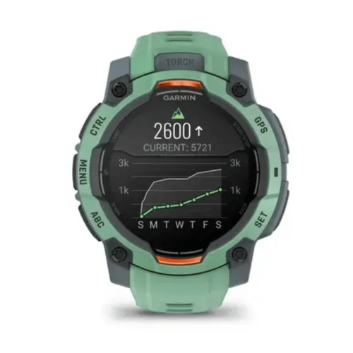 Pulkstenis GARMIN Instinct 3, 45 mm, AMOLED, zaļš