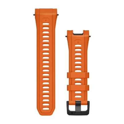 Silikona siksniņa Garmin Instinct 3 50 mm pulkstenim, 26 mm, tumši oranža