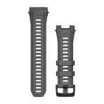Silikona siksniņa Garmin Instinct 3 50 mm pulkstenim, 26 mm, ogļu pelēka