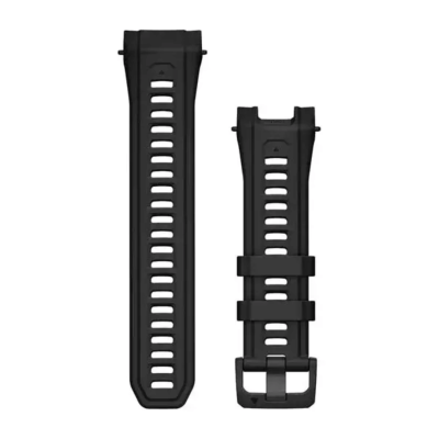 Silikona siksniņa Garmin Instinct 3 50 mm pulkstenim, 26 mm, melna