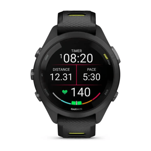 Pulkstenis GARMIN Forerunner 265s, 42 mm, melns