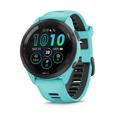 Pulkstenis GARMIN Forerunner 265, 46 mm, zaļš/zils