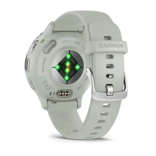 Pulkstenis GARMIN Venu 3S, zaļi pelēkas krāsas