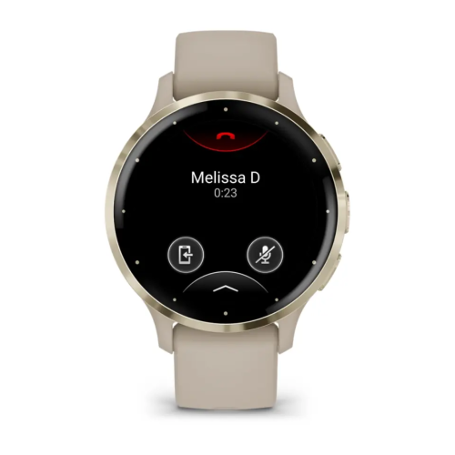 Pulkstenis GARMIN Venu 3S, gaiši zelta krāsas