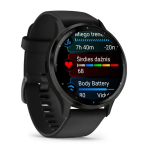 Pulkstenis GARMIN Venu 3, melnbaltā krāsā