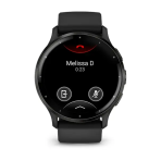 Pulkstenis GARMIN Venu 3, melnbaltā krāsā