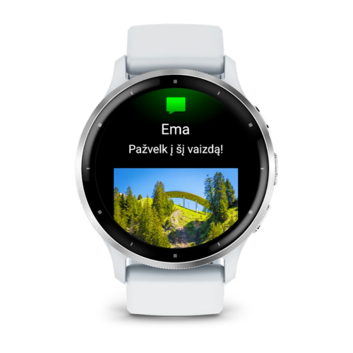Pulkstenis GARMIN Venu 3, balta krāsa