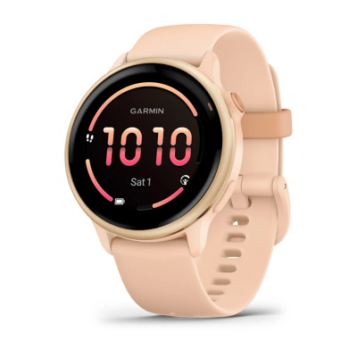 Pulkstenis GARMIN Vivoactive 6, gaiši rozā