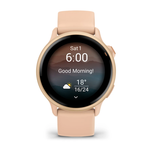 Pulkstenis GARMIN Vivoactive 6, gaiši rozā