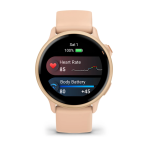 Pulkstenis GARMIN Vivoactive 6, gaiši rozā