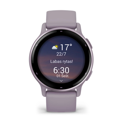 Pulkstenis GARMIN Vivoactive 5, violetā krāsā