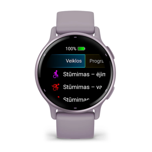 Pulkstenis GARMIN Vivoactive 5, violetā krāsā