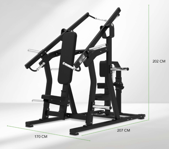 Spēka trenažieris TUNTURI Platinum Dual Chest/Back Plate loaded V-series