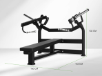 Spēka trenažieris TUNTURI Platinum Horizontal Chest Press Plate loaded V-series