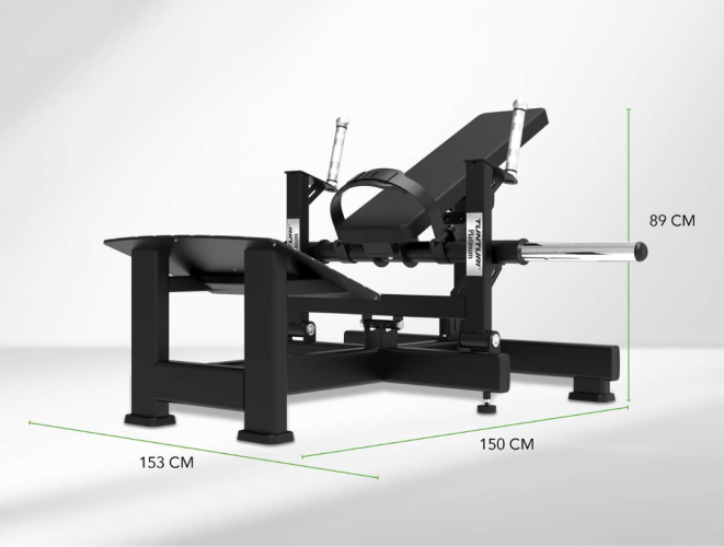 Spēka trenažieris TUNTURI Platinum Hip Thrust Plate loaded V-series