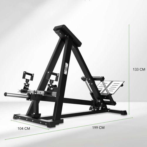 Spēka trenažieris TUNTURI Platinum Adjustable T-bar Row Plate loaded V-series