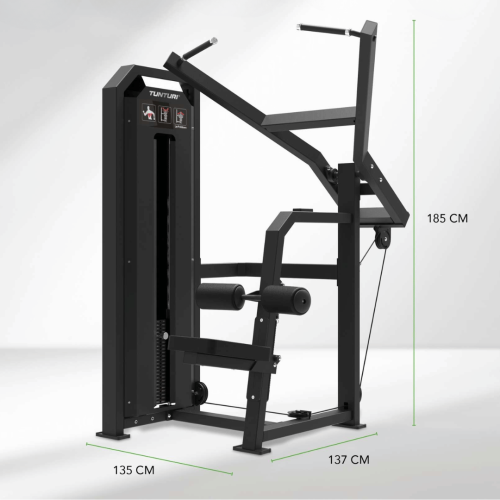 Spēka trenažieris TUNTURI Platinum Wide Lat Pulldown Plate loaded V-series