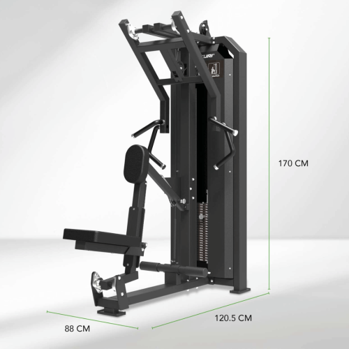 Spēka trenažieris TUNTURI Platinum Seated Row Selectorized V-series