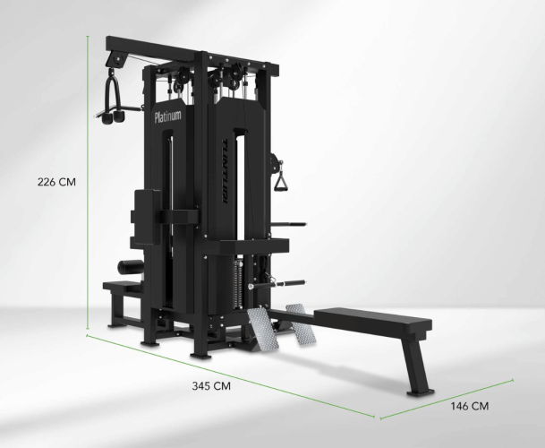 Spēka trenažieris TUNTURI Platinum Wide Lat Pulldown Plate loaded V-series