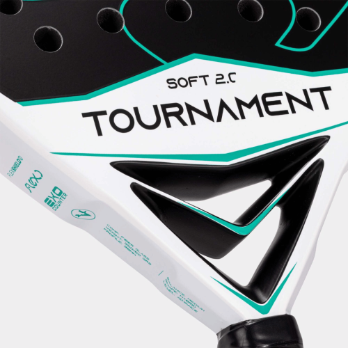 Padel rakete Joma Tournament Soft Paddle Racket White Green