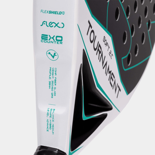 Padel rakete Joma Tournament Soft Paddle Racket White Green