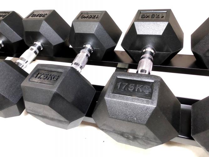 Sešstūra hanteļu komplekts STRONGMAN (2x12,5-35kg)
