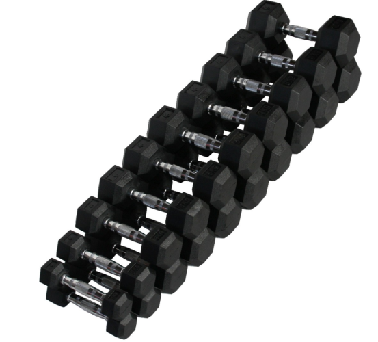 Sešstūra hanteļu komplekts STRONGMAN (2x1-10kg)