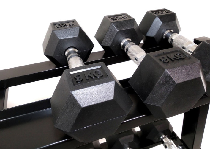 Sešstūra hanteļu komplekts STRONGMAN (2x1-10kg)