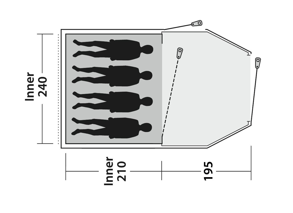 Telts Outwell Tent Earth 4 Plus