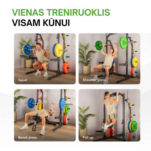 Spēka stacija TUNTURI HR60 Half Rack (1/2)
