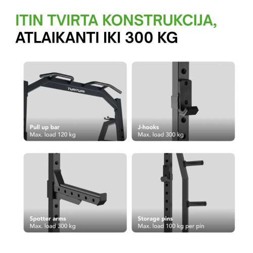 Spēka stacija TUNTURI PR60 Power Rack (1/2)