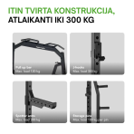 Spēka stacija TUNTURI PR60 Power Rack (1/2)