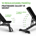 Universāls sols TUNTURI UB70 Utility Bench
