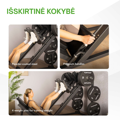 Kāju prese TUNTURI LP60 Leg Press / Hack Squat (1/4)