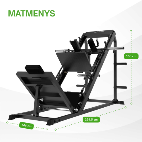 Kāju prese TUNTURI LP60 Leg Press / Hack Squat (1/4)