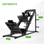 Kāju prese TUNTURI LP60 Leg Press / Hack Squat (1/4)