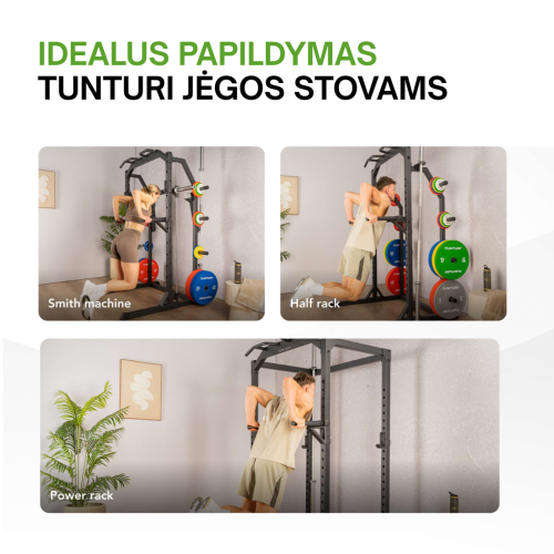 Papildinājums spēja stacijai TUNTURI PR60 Power Rack - Dip Attachment