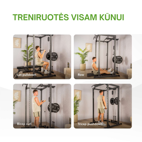 Papildinājums vilkmei TUNTURI PR60 Power Rack - Pulley Attachment (1/2)