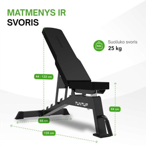 Universāls sols TUNTURI UB70 Utility Bench